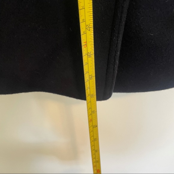 Stella McCartney Double Breasted Long Navy Blue Pea Coat - Picture 6 of 8